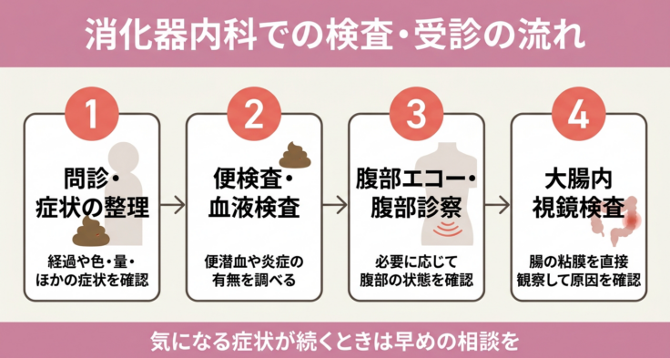 大腸内視鏡検査の流れ